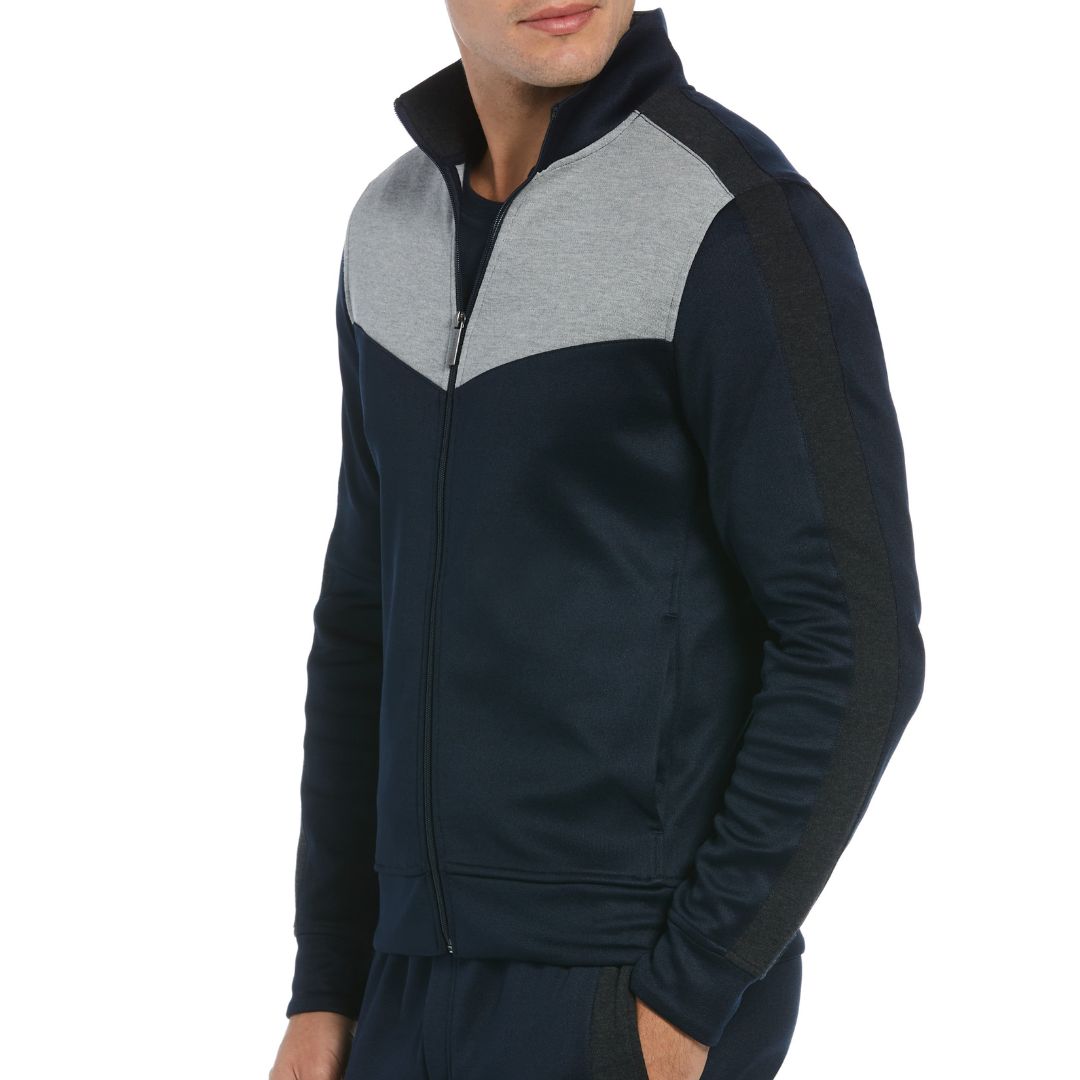Sweater con cremallera en color Azul Oscuro de Perry Ellis SW00087013