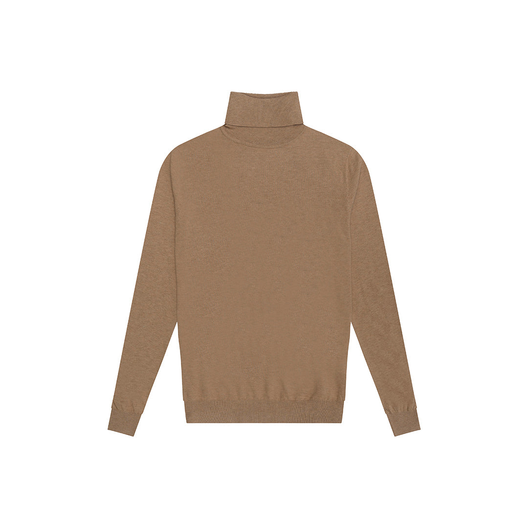 Sweater Cuello Tortuga en color Camel de Perry Ellis SW00097061