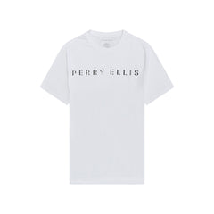 Camiseta Blanca con logo de Perry Ellis TS00013000