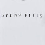 T-Shirt Perry Ellis Blanco TS00013 - Detalle logo