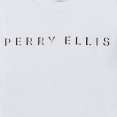 Camiseta Blanca con logo de Perry Ellis TS00013000