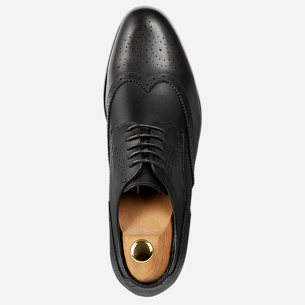 Zapato Formal Oxford Austin Reed Negro ZA00104 - Detalle textura